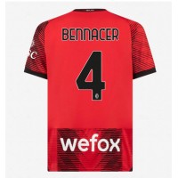 Camisa de Futebol AC Milan Ismael Bennacer #4 Equipamento Principal 2023-24 Manga Curta